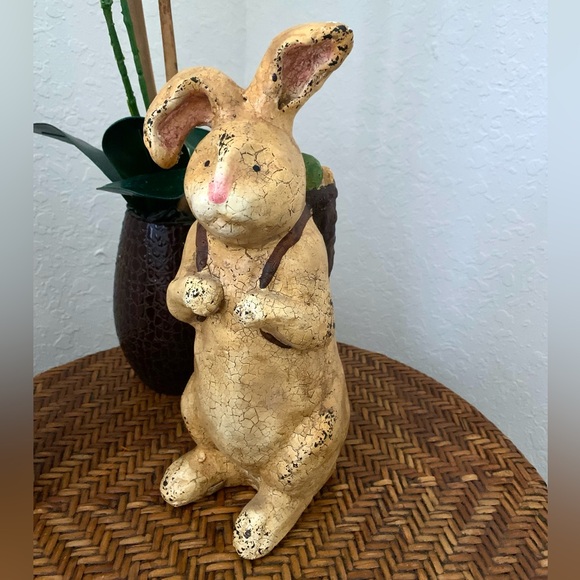 Vintage Charming Bunny Rabbit w Egg Backpack - Picture 4 of 11